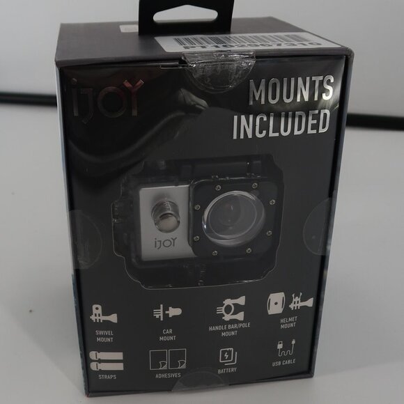 ijoy arise 1080p waterproof action cam camera with mounts and accessories - Picture 1 of 4